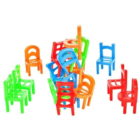 Dětská dovednostní hra Veselé židličky 18 součástí