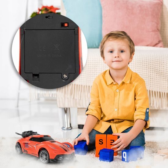 Autíčko na dálkové ovládání s kouřovým efektem Speed X 1:20 červené