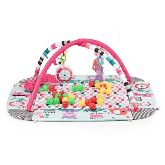 Ecotoys hrací deka 5v1 se 30 míčky Your Way Ball Play růžová