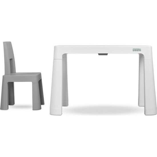 Dětský stůl Monti + 2 židle šedý