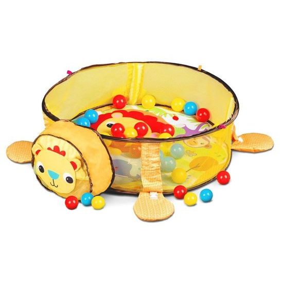 Ecotoys hrací deka s 30 míčky Lvíček
