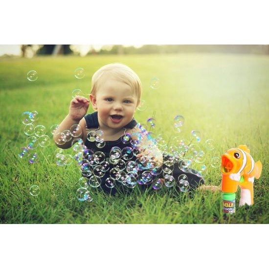 Bublifuk na baterie Rybka oranžová