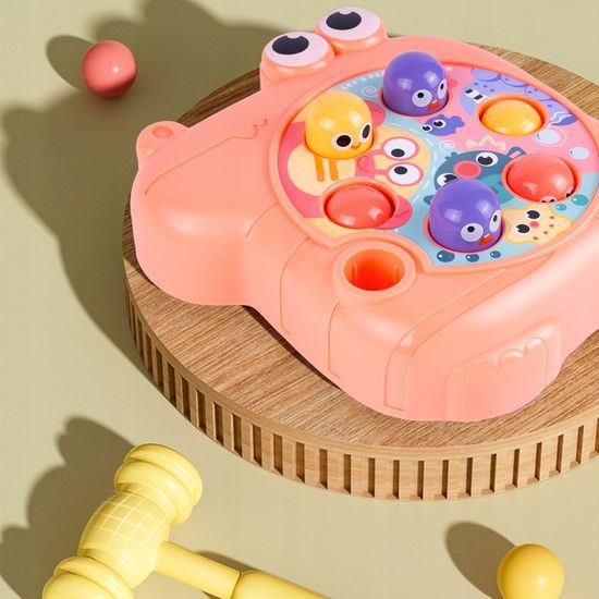 Zatloukání míčků pro nejmenší Funny Hole - růžová