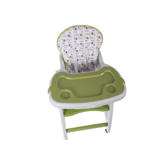 Ecotoys jídelní židlička s houpačkou 3v1 zelená