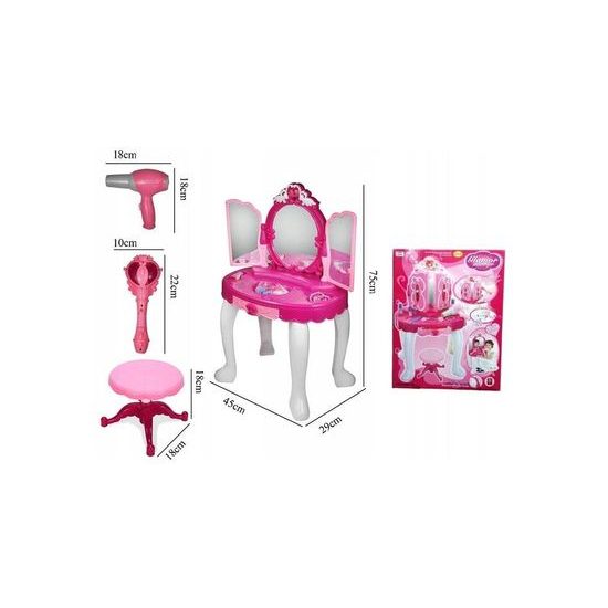 POŠKOZENÝ OBAL Doris dětský toaletní stoleček Kouzelné zrcadlo