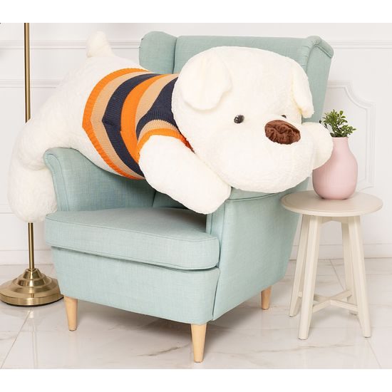 Plyšový pejsek Rek 150 cm - bílý