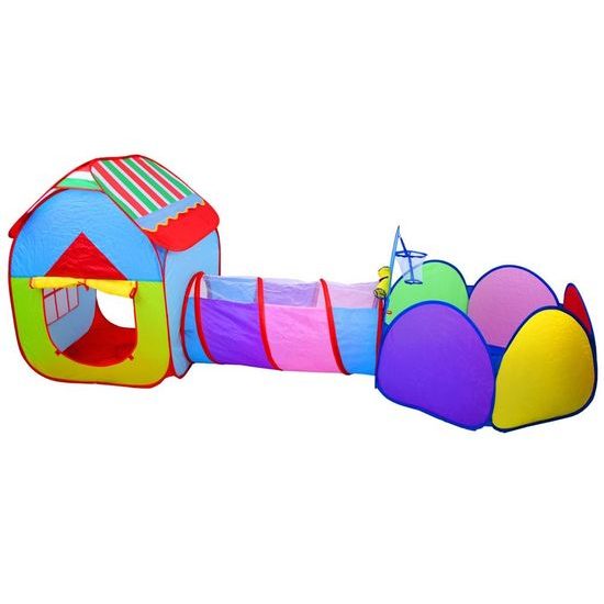 Majlo Toys dětský stan 3v1 s tunelem Play Tent