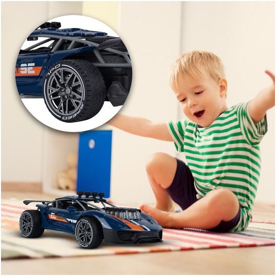 Závodní kovové auto na dálkové ovládání Fast Spirit 1:16