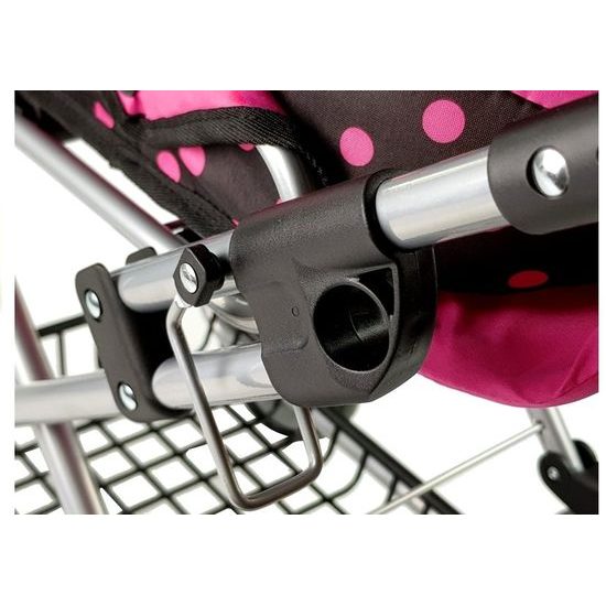 Alice kočárek pro panenky kombinovaný 9346W černá