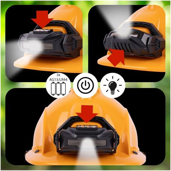 Velká sada dětského nářadí s helmou na baterie a vestou