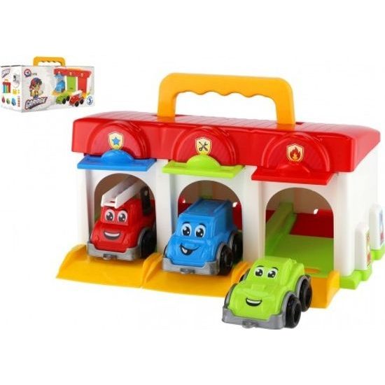 Garáž s autíčky 3ks + doplňky