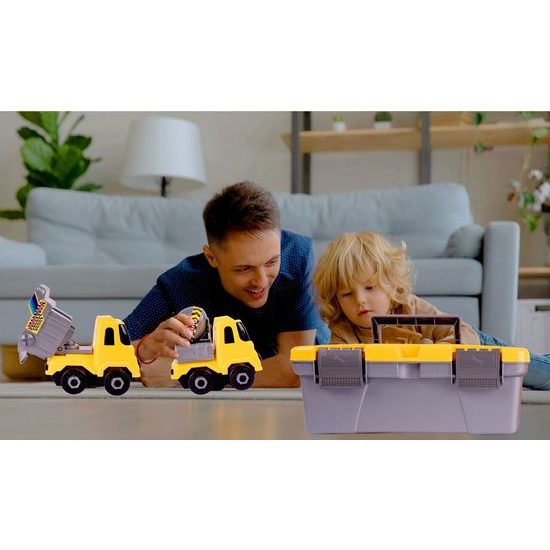 Šroubovací autíčko s kufříkem a 3 autíčky Engineering Control