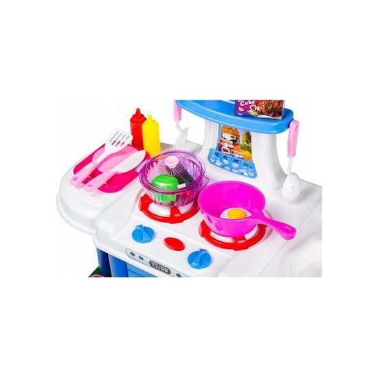 Velká dětská kuchyňka se zvuky a světlem - modrá