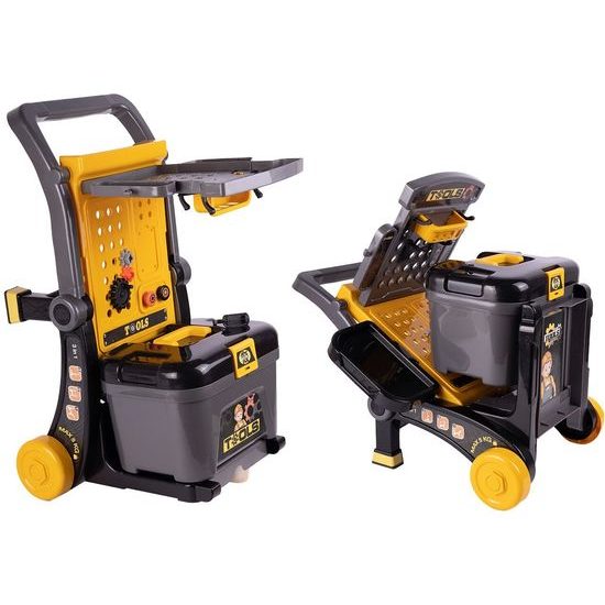 Dětská pracovní dílna 3v1 s vozíčkem