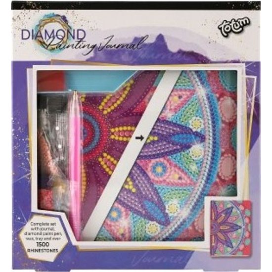 Kreativní sada diamantový deník květina s nalepovacími diamanty