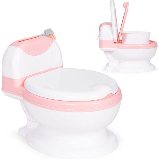 Ecotoys dětský nočník růžovo-bílý