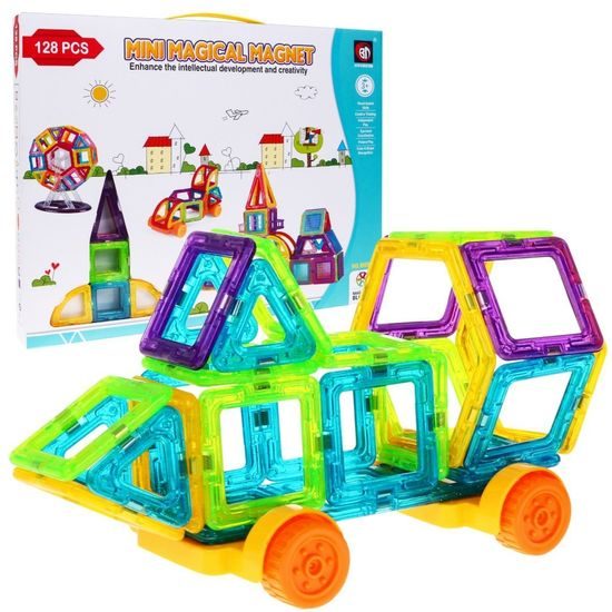 Majlo Toys magnetická stavebnice Mini Magical Magnet 128 dílů