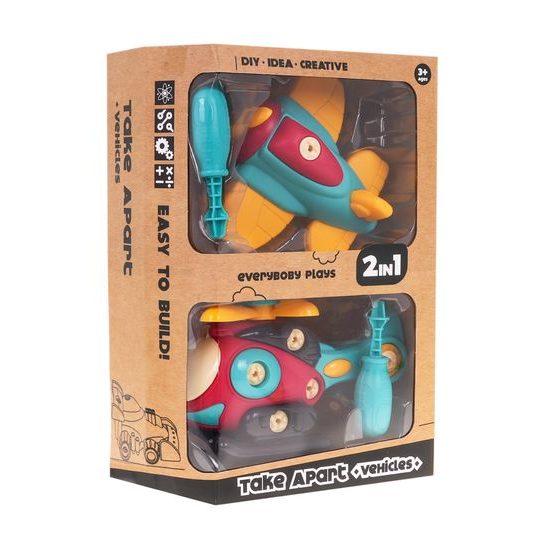 Šroubovací letadlo a vrtulník TakeApart Vehicles