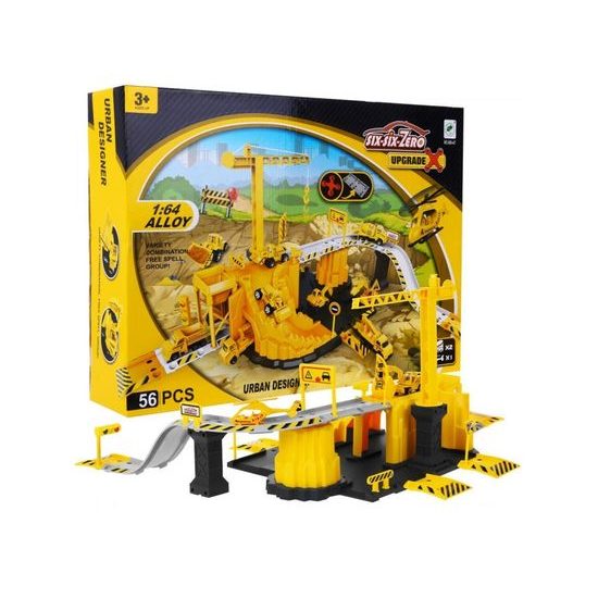 Majlo Toys parkovací garáž Stavba s dráhou