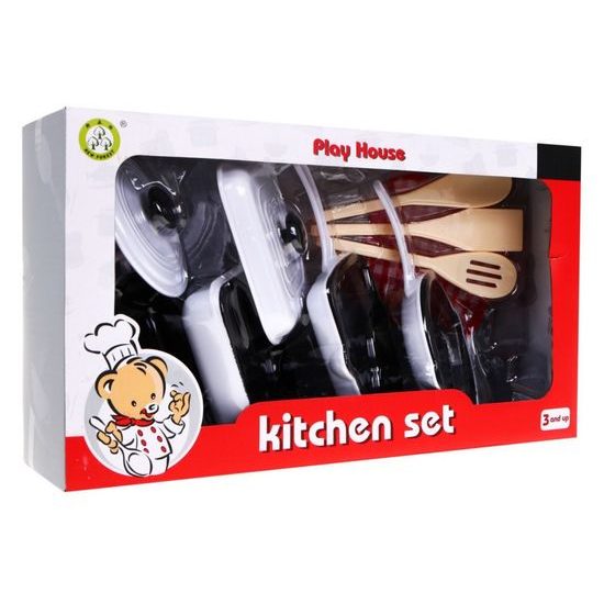 Sada dětského nádobí do kuchyňky 10 součástí Play House