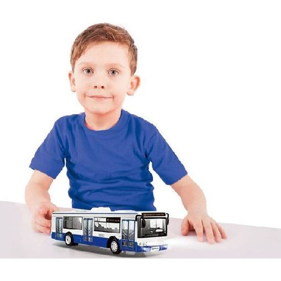 Autobus - na baterie česky mluvící - modrý