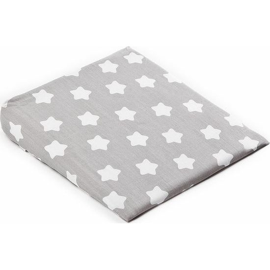 Povlečení na klínový polštář 38x30 cm hvězdičky šedá