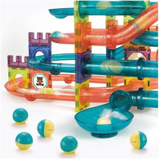 Magnetická 3D stavebnice se skluzavkou Magic Magnetic 262 dílů