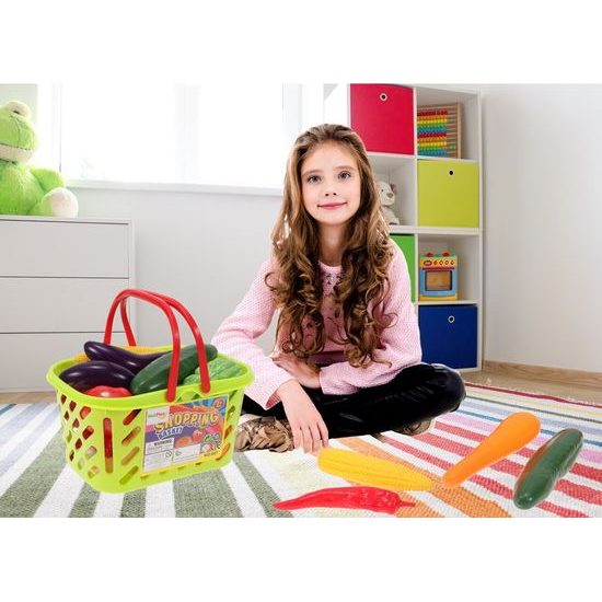 Sada zeleniny v košíku Shopping Basket