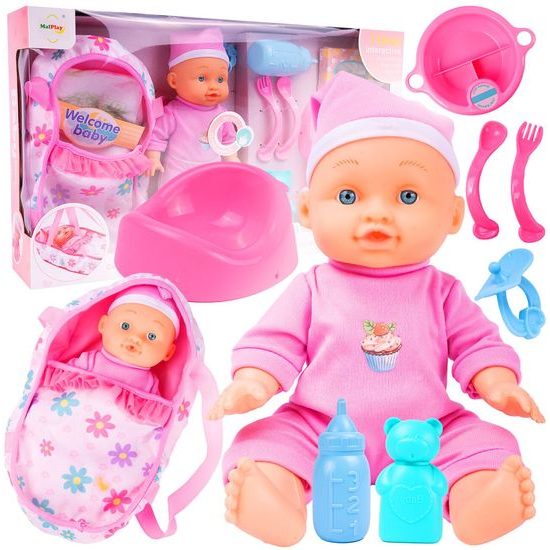 Panenka Baby Kids 26 cm s nosítkem a dalším příslušenstvím