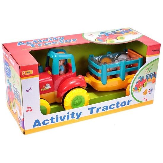 Veselý traktor pro nejmenší se světly a zvuky Activity Tractor