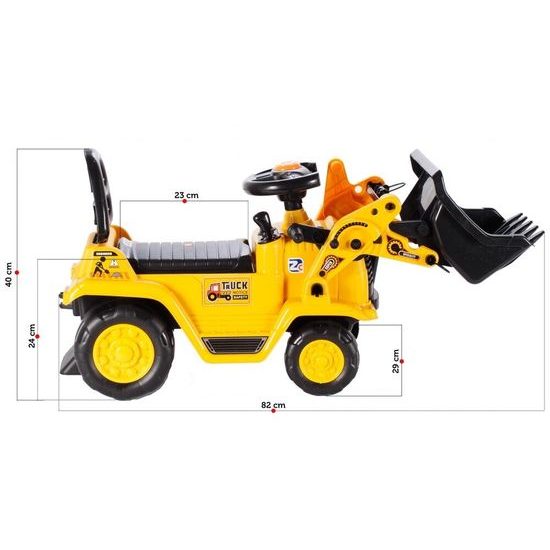 Dětské odrážedlo 2v1 Nakladač s nočníkem