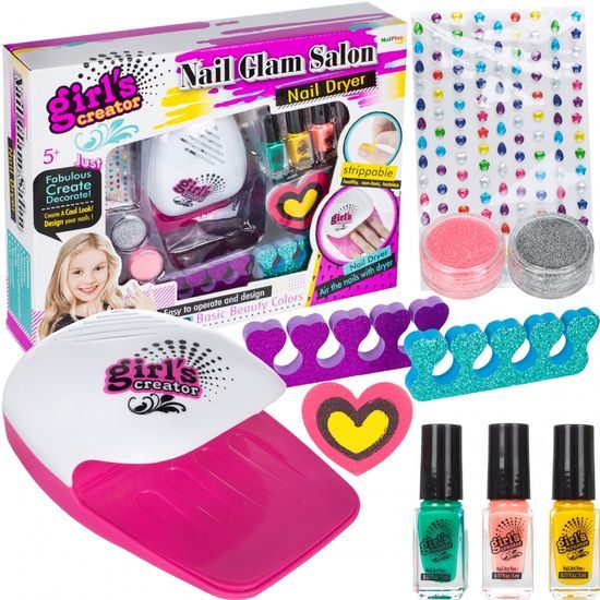 Dětské nehtové studio na baterie Nail Glam Salon