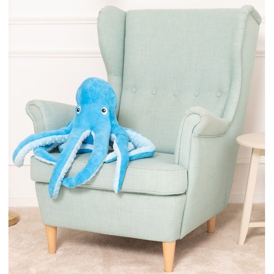 Plyšová chobotnice Ema 50 cm - modrá