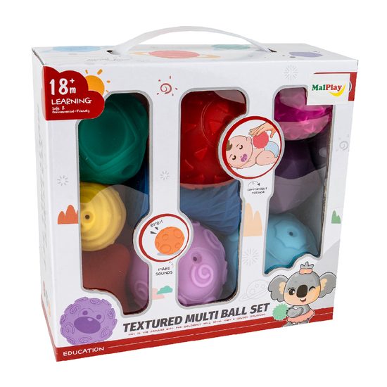 Senzorické míčky pro nejmenší Multi Ball Set 9 kusů