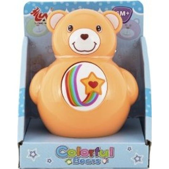 Pískací medvídek Roly Poly mix barev