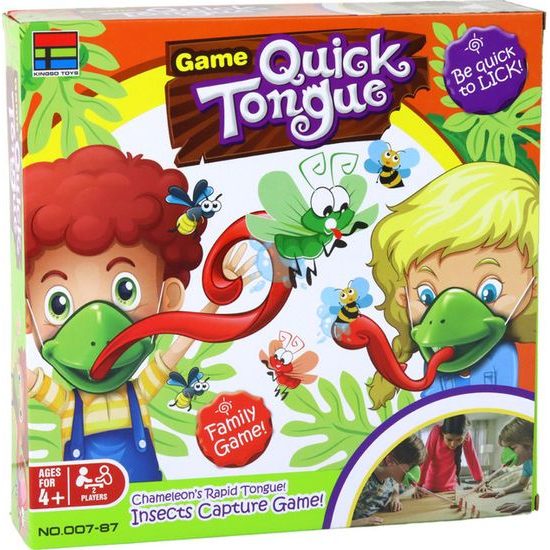 Zábavná hra rychlý chameleoni jazyk - chyť hmyz