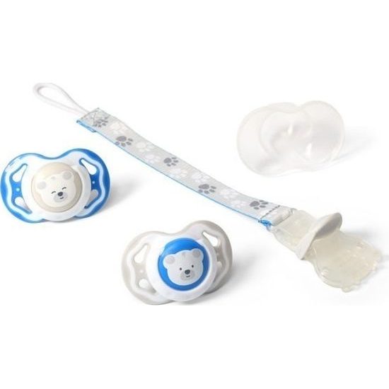 BabyOno Pásek na dudlík s klipsou - mix barev