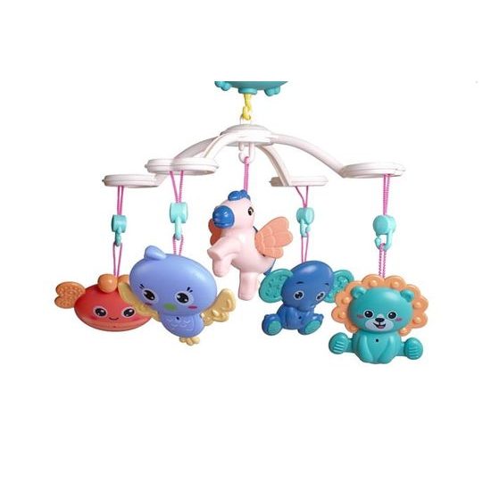 Doris kolotoč nad postýlku s melodiemi a dálkovým ovládáním Zvířátka