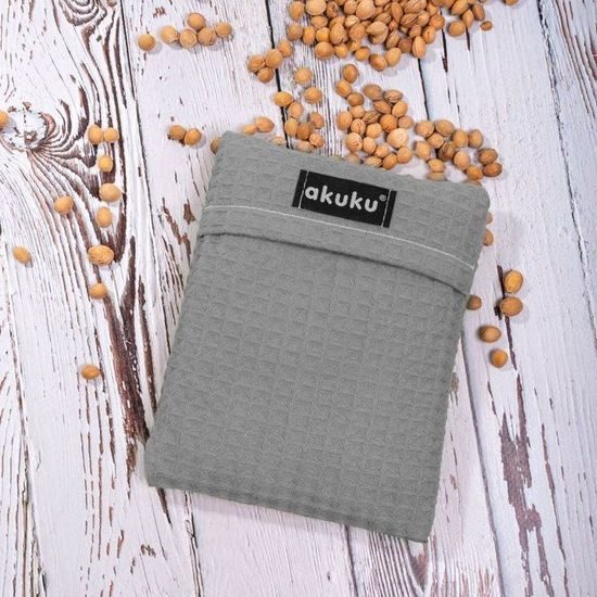 Akuku Termofor pecky 13x16cm šedý