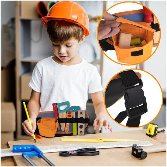 Sada dětského dřevěného nářadí s opaskem Malý opravář