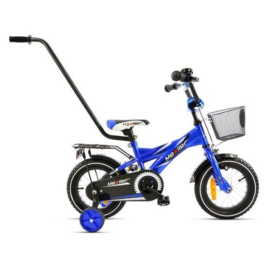 Dětské kolo Mexller BMX s vodící tyčí modré 12"