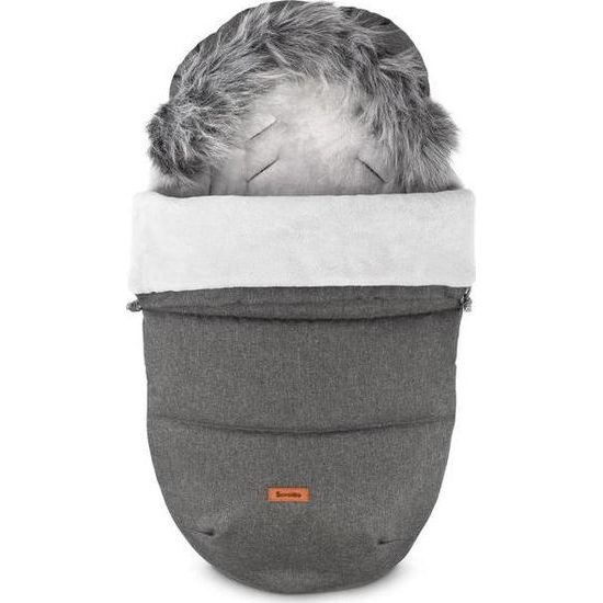 Sensillo Zimní fusak do kočárku Indiana grafitový