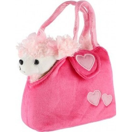 Pejsek v růžové kabelce
