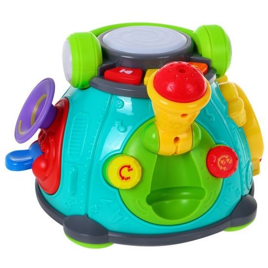 Huile Toys multifunkční bubínek pro nejmenší se světly a zvuky Little Karaoke