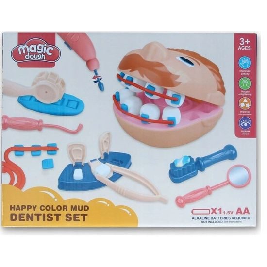 Modelovací plastelína Dětský zubař s příslušenstvím