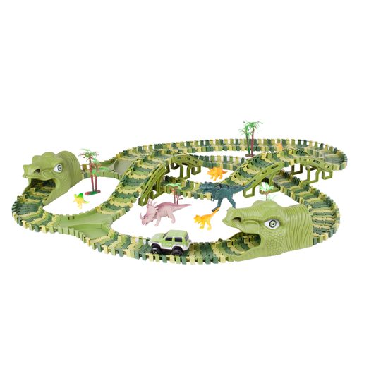 Autodráha s autíčkem na baterie a dinosaury 240 dílků Dino Track