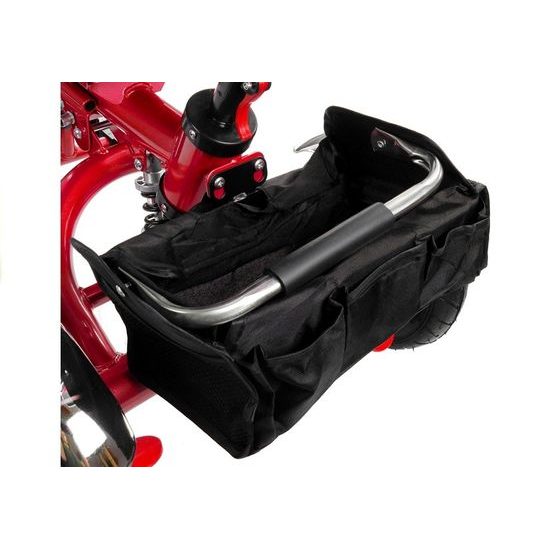 Majlo Toys tříkolka 2v1 s nafukovacími koly PRO600 červená