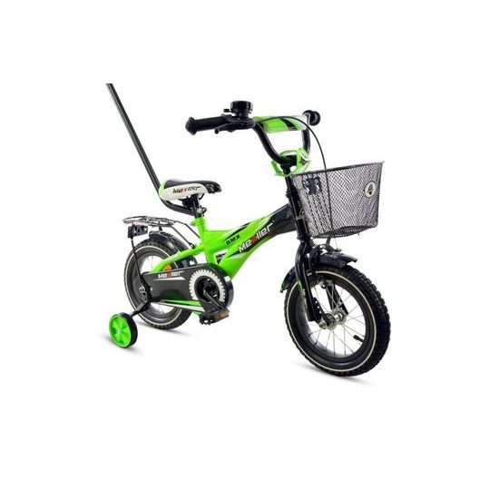 Mexller dětské kolo BMX 12" s vodící tyčí zelená