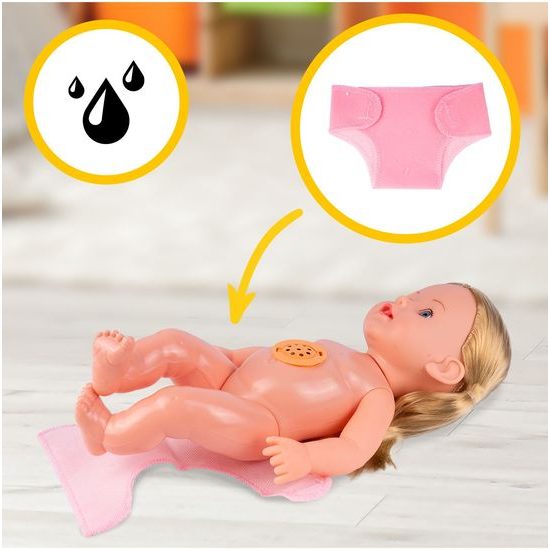 Interaktivní mluvící panenka s příslušenstvím My Baby 33 cm