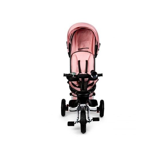 Ecotoys dětská tříkolka s otočným sedadlem a nafukovacími koly Rotage světle růžová